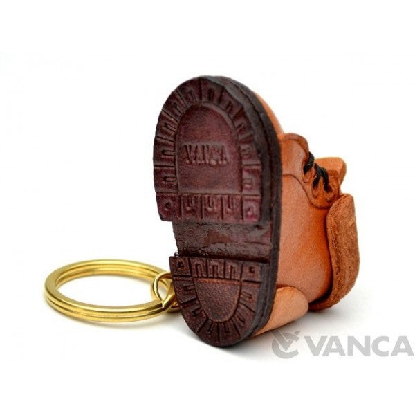Mountain Climbing Boot Leather Keychain(L)