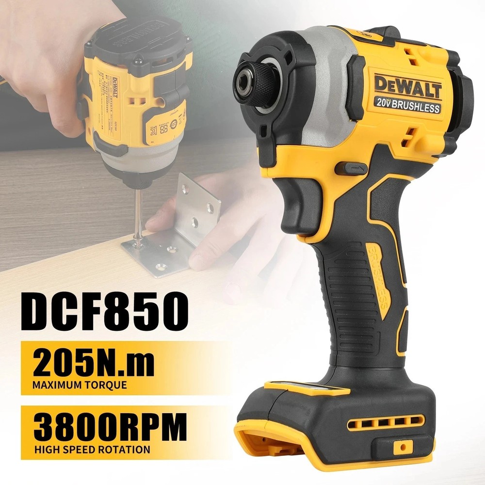 DEWALT DCF805 & DCD850 20V MAX Brushless Combo Kit Cordless Drill Driver + Bag