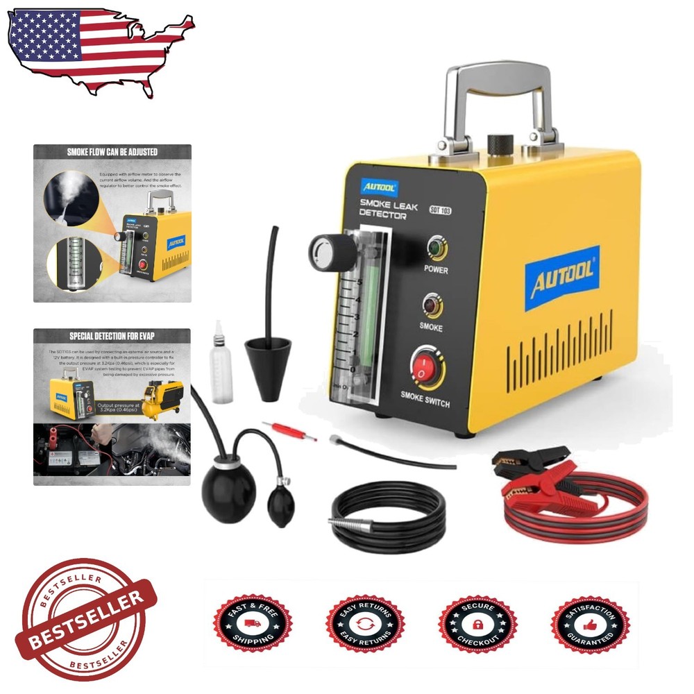 Durable Automotive Smoke Machine Diagnostic Tester with 3-