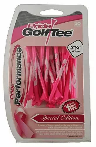 Pride PTS Evolution Breast Cancer Awareness Golf Tees - 3 1/4" (30 Count)