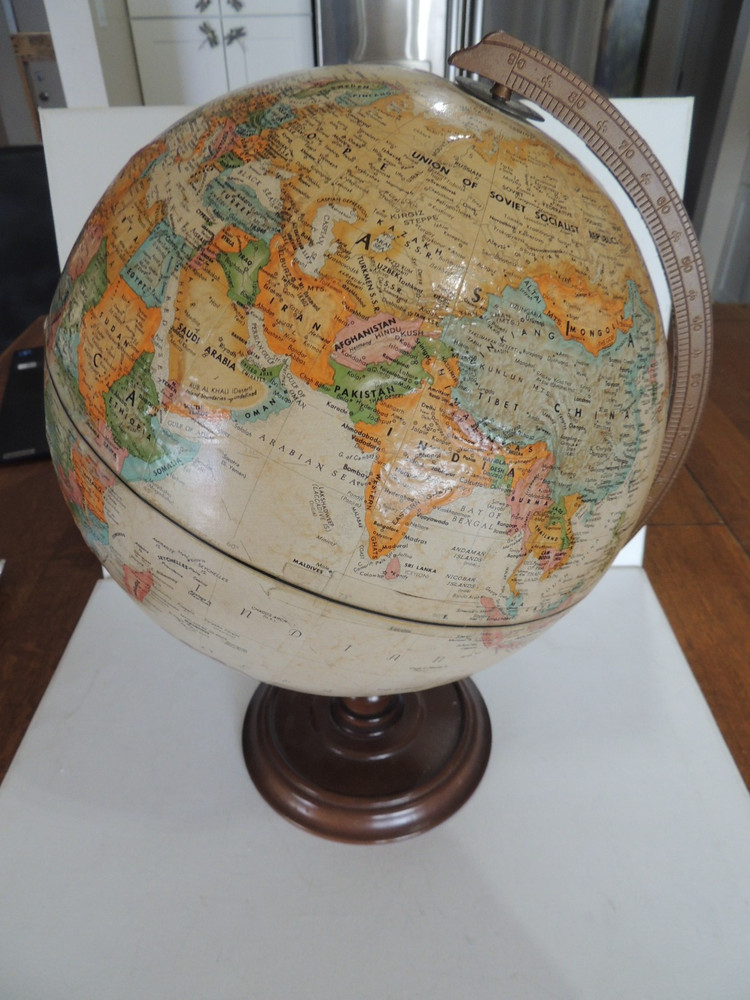 VINTAGE REPLOGLE 12" DIAMETER WORLD CLASSIC SERIES GLOBE