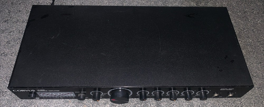 Corvus LK-600 Digital Echo Karaoke Amplifier System 2 Microphone Inputs Pre-Out