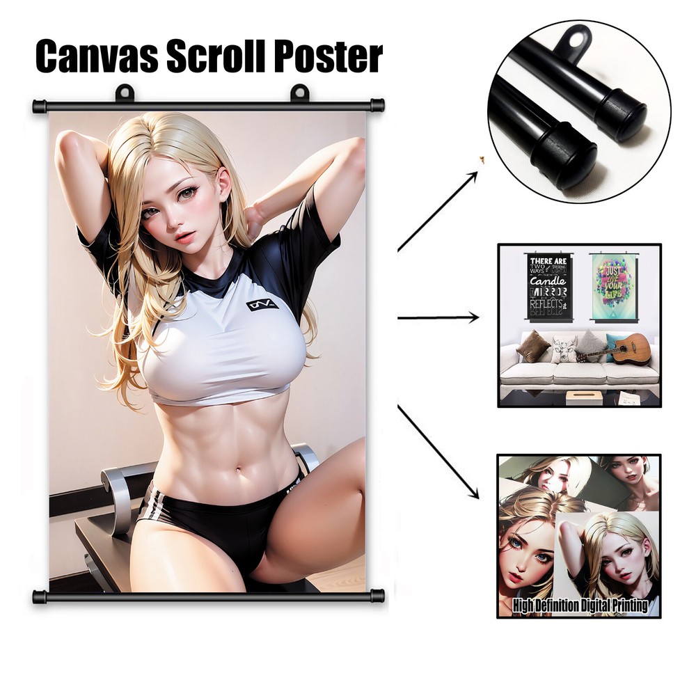 Custom Canvas Scroll Poster Personalized Customize Different Sizes
