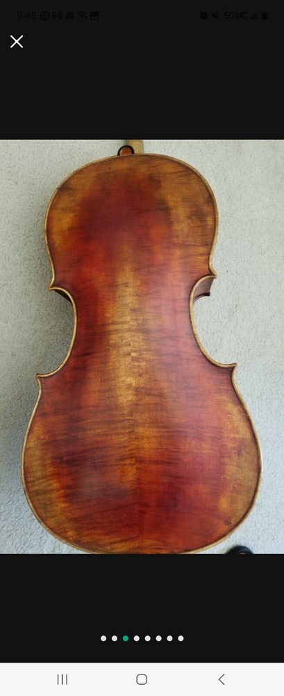 4 String Maestro European tone 1/2 Cello, flamed maple back