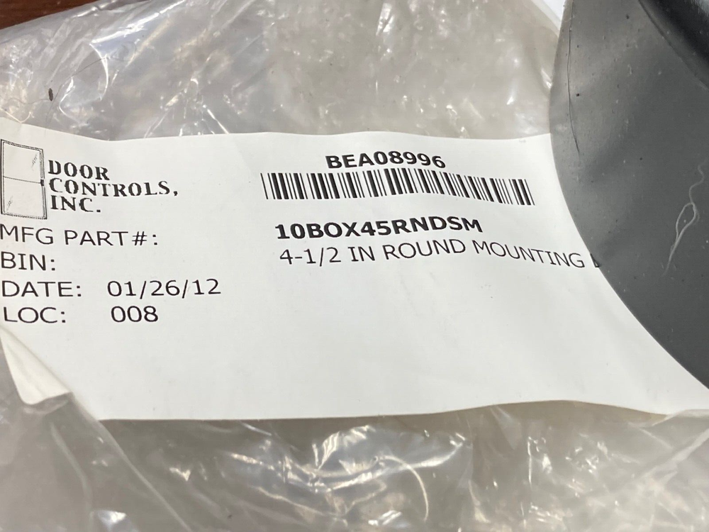 BEA 10BOX45RNDSM, Round Mount Box, Plastic, 4-1/2", New