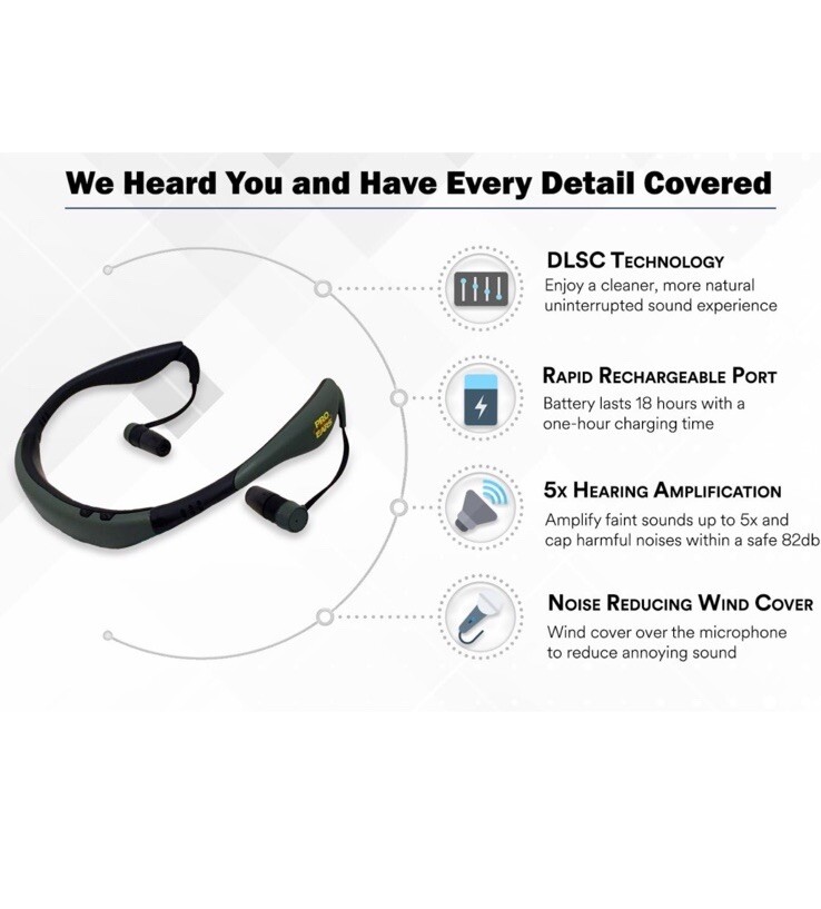 Pro Ears Stealth 28 Hearing Protection, Green, PEEBGRN