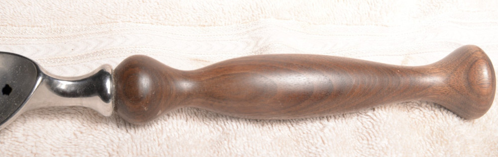 Ice cream scoop with Hand turned walnut handle