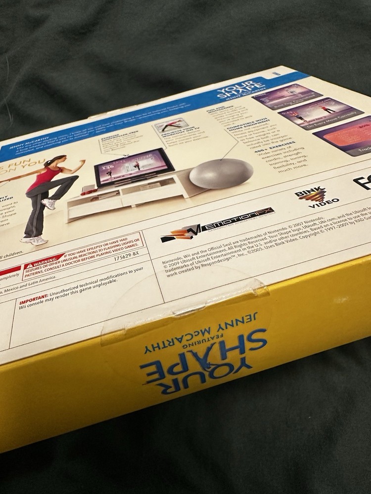 Ubisoft Your Shape Jenny McCarthy Wii Game & Motion Tracking Camera Bundle