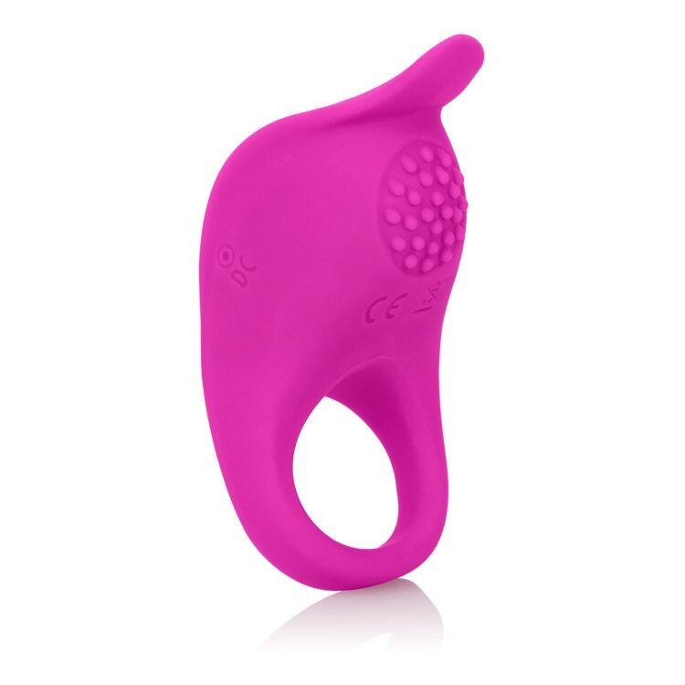 Passion Enhancer Teasing Silicone Rechargeable Vibrating Ring Pink, New
