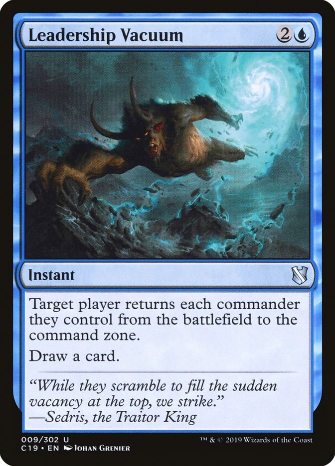 Leadership Vacuum [Commander 2019] Magic MTG