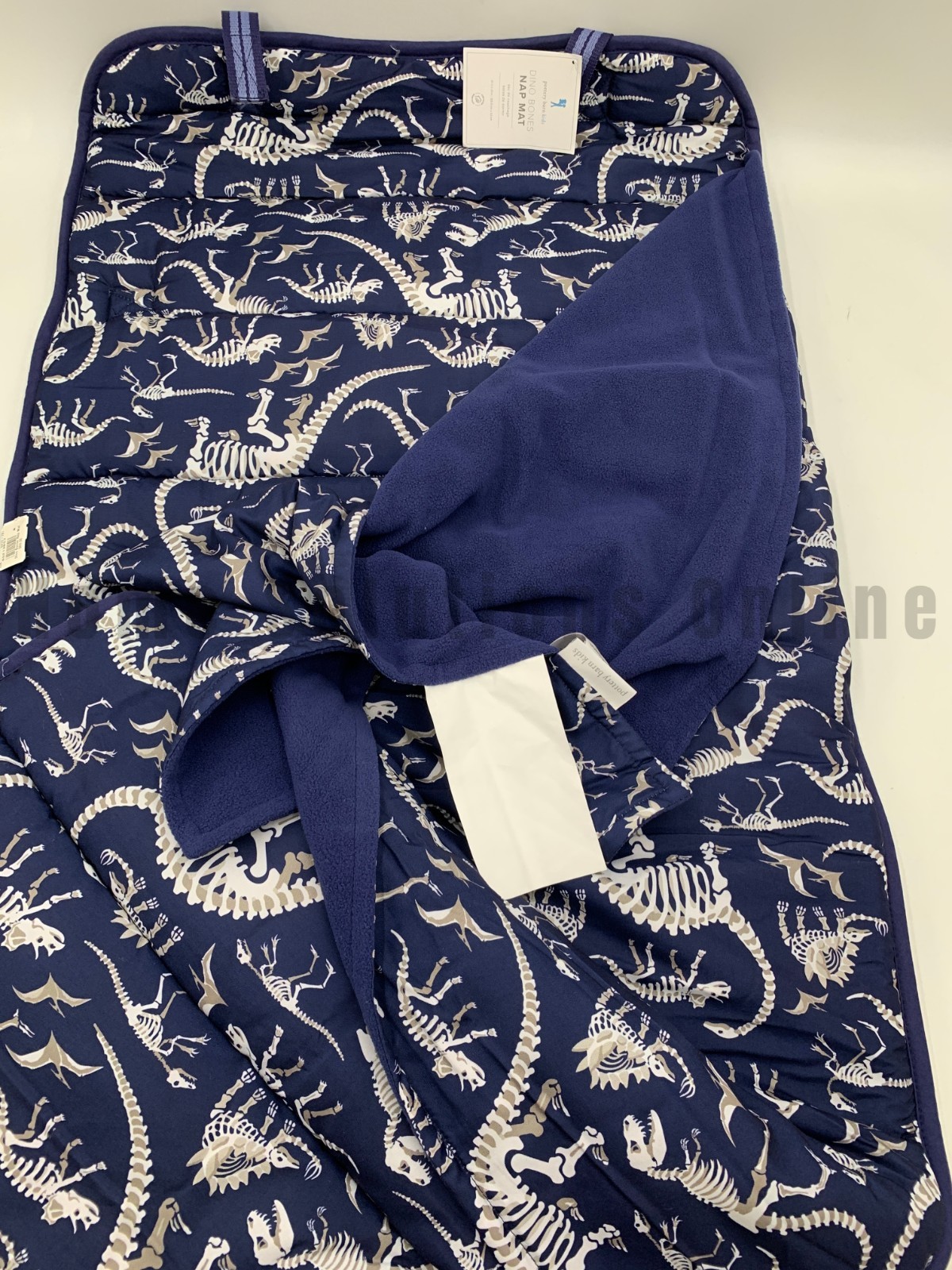 Pottery Barn Kids Mackenzie Dino Dinosaur Bones Nap Sleeping Mat 51" #1G