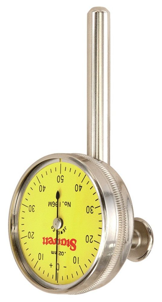 Starrett 196MB5 Precision Dial Indicator – Back Plunger Style, 0-50-0 Dial