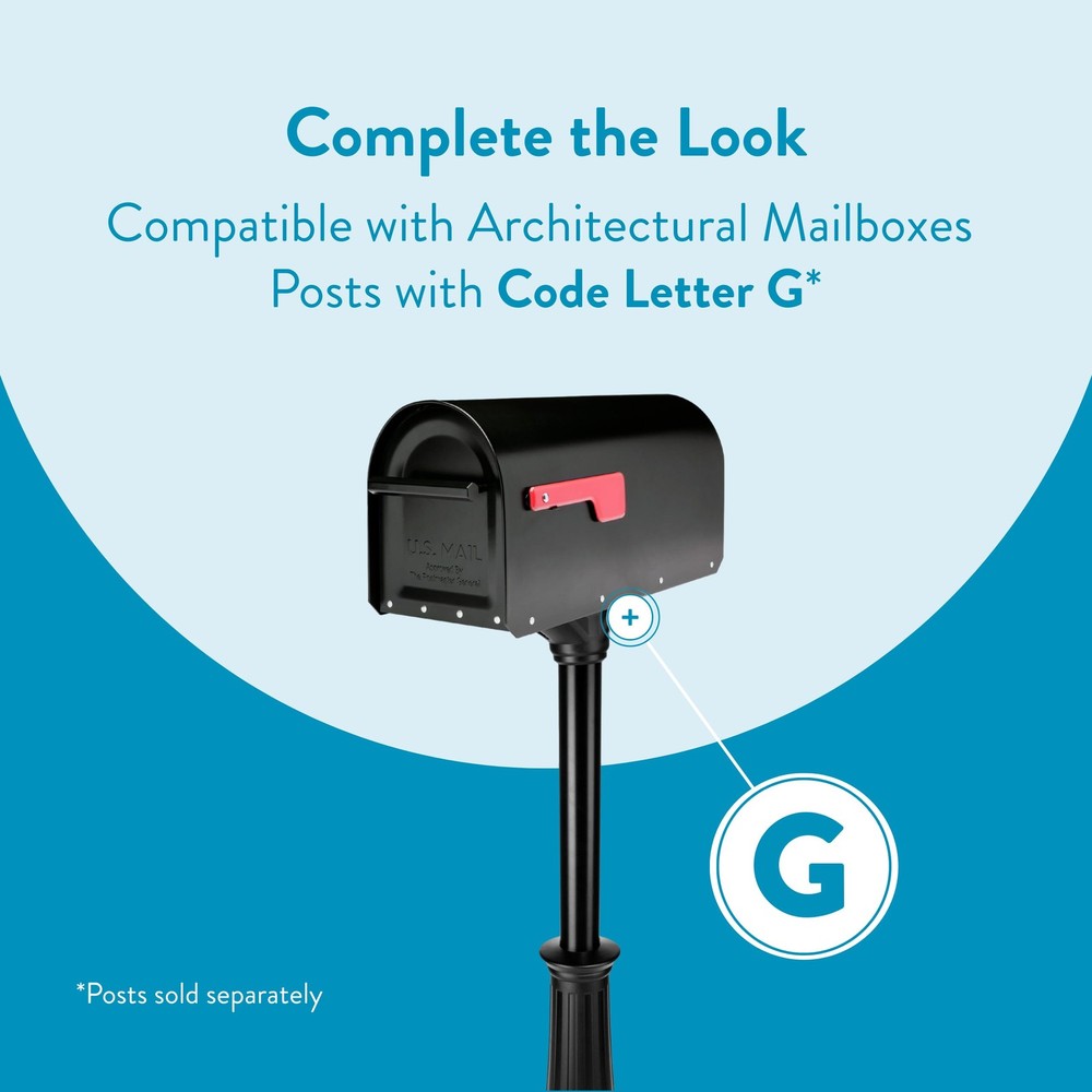 Architectural MAILBOXES 5560B-R-10 Architectural Mailboxes Sequoia Post Mount