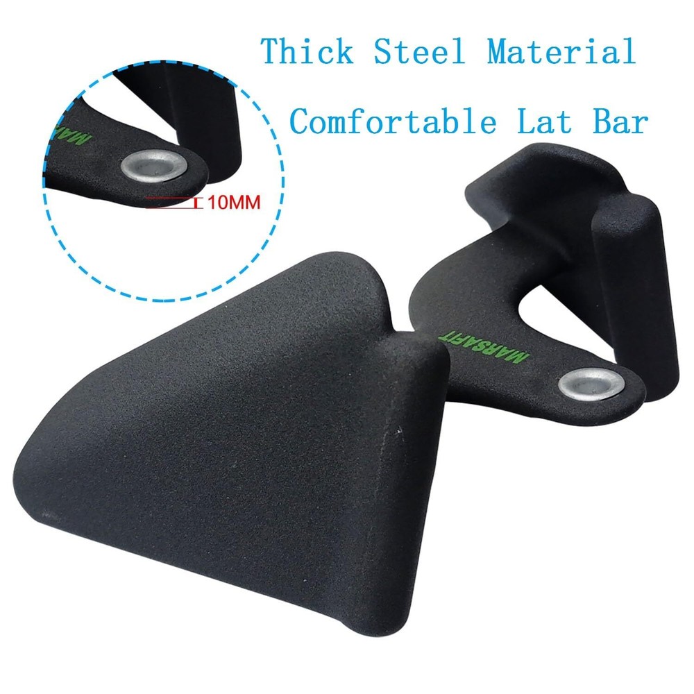 Pulley Cable Machine Attachments Rowing Bicep Curl Tricep Lat Pulldown Bar