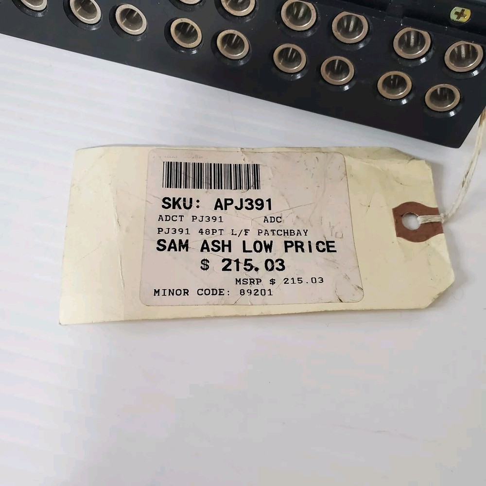 Switchcraft Patchbay Rack Mount Panel 48 Count PJ339 For Equipment Rack