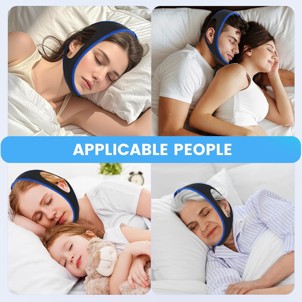Snoring Chin Strap Comfortable Universal Snoring Devices Adjustable Effective St