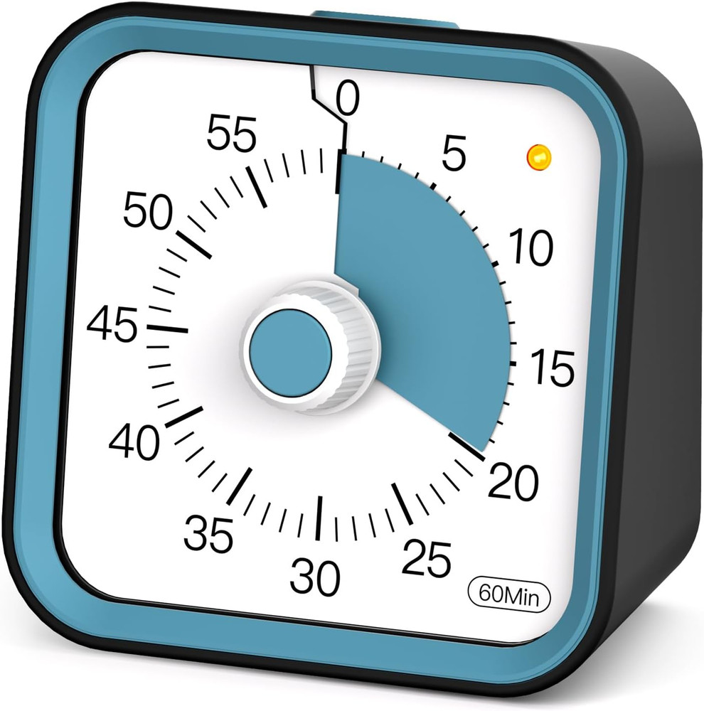 Visual Timer for Kids with Pause Function, 60 Minute Countdown Timer for Kids De