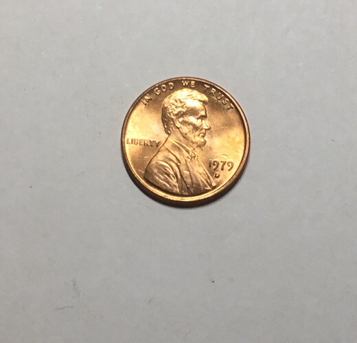 1979 D Lincoln Cent Brilliant Uncirculated FREE SHIPPING $1.59