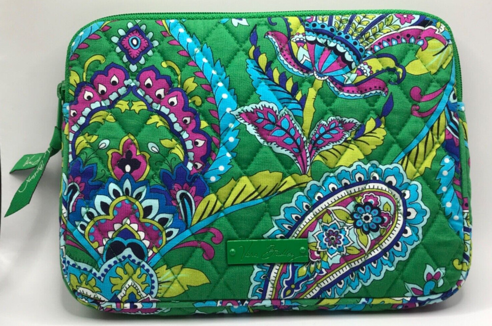Vera Bradley E-Reader Sleeve in Emerald Paisley