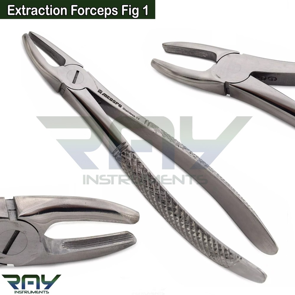 Dental Tooth Extraction Forceps Fig 1 Upper Root Incisors Surgical Instruments