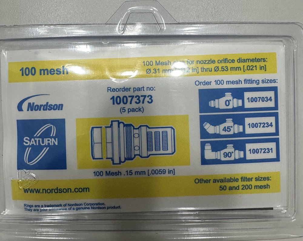 Nordson 1007234 100 Mesh Inline Filter Assembly . Fast shipping
