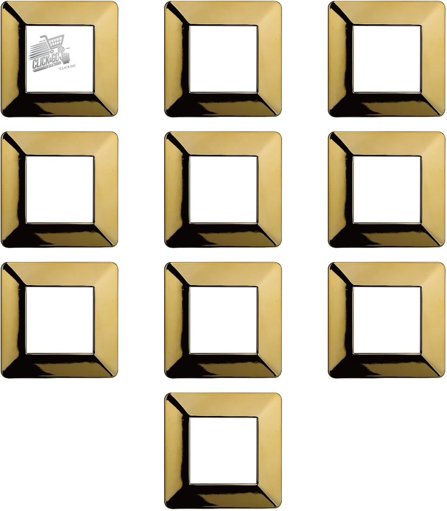 PACK OF 10 TECHNOPOLYMER PLATES, COMPATIBLE WITH VIMAR PLANA, 2 MODULES