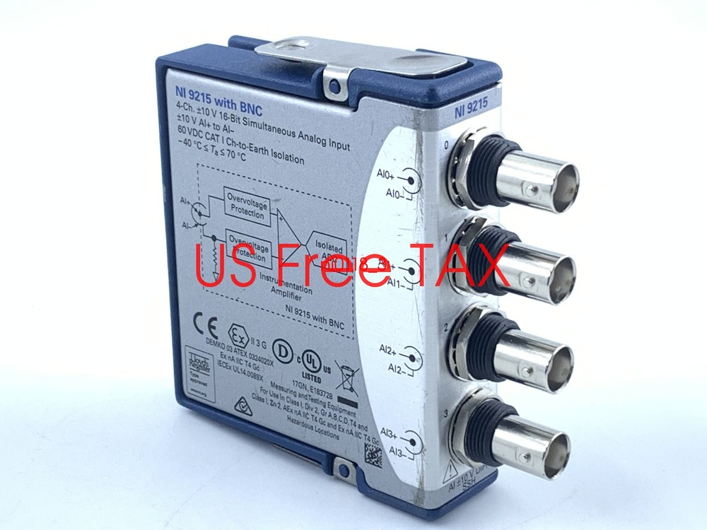 National Instruments NI 9215 cDAQ Analog Input Module BNC, Simultaneous Sampling