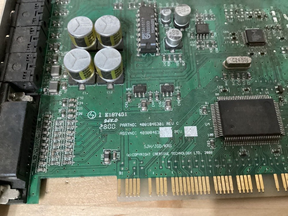 Creative Labs PCI Sound Card CT5801 rev A work