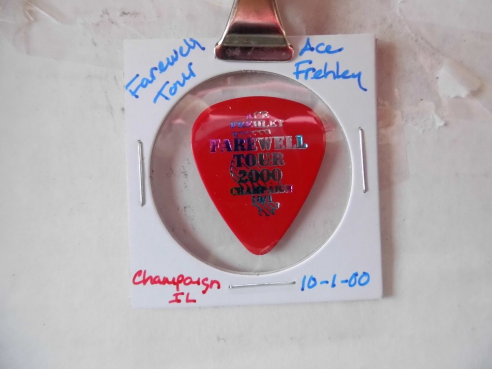 KISS "ACE FREHLEY" 10/1/00 GUITAR PICK~READ DESCRIPTION #9 ~3