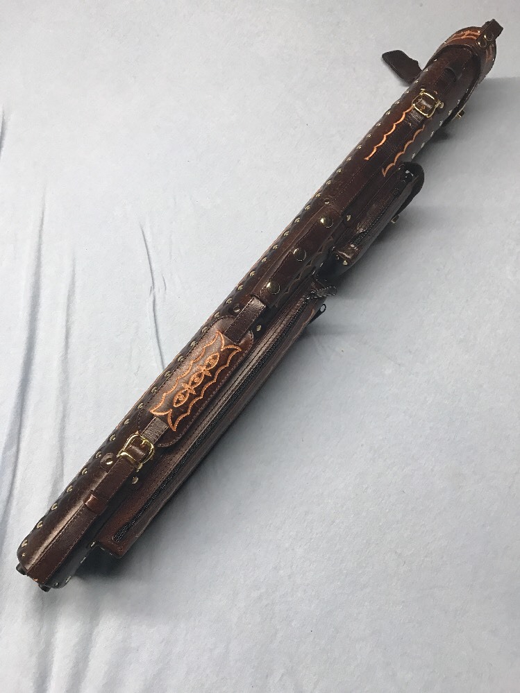 Win Genuine Tooled Leather 2 Butt 4 Shaft 2x4