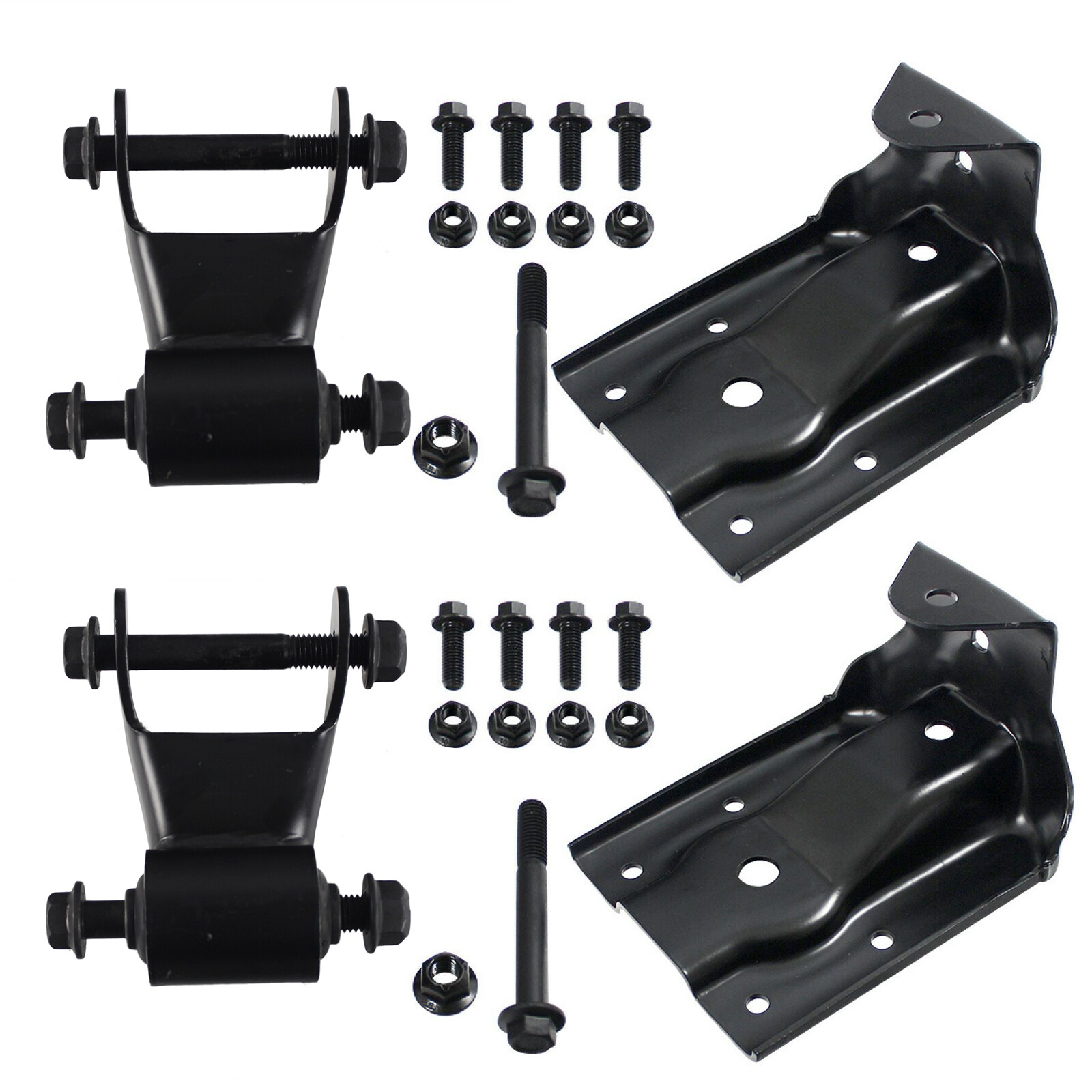 Rear Leaf Spring Hanger Bracket Shackle Kit for Chevrolet 2013-99 GMC 2013-99