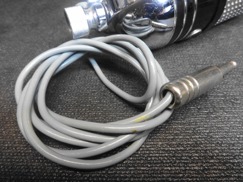 VINTAGE SHIELD M-102 PILL SHAPE CHROME MICROPHONE