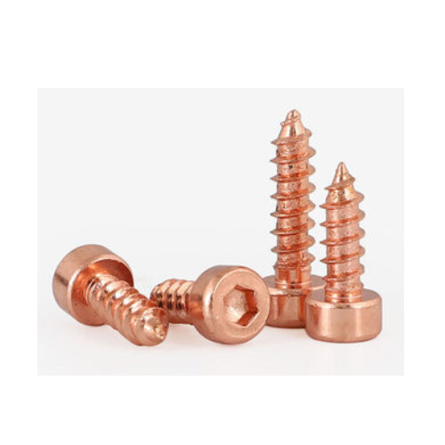 M2 allen self-tapping screw hex socket bolt cup head self-attack nail rose gold