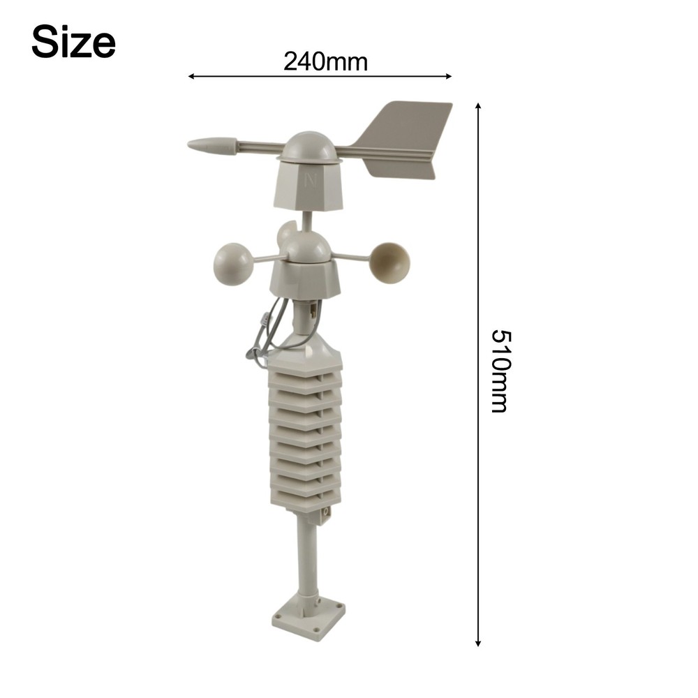 Portable Weather Meter with Wireless Anemometer Comprehensive Weather Reporting