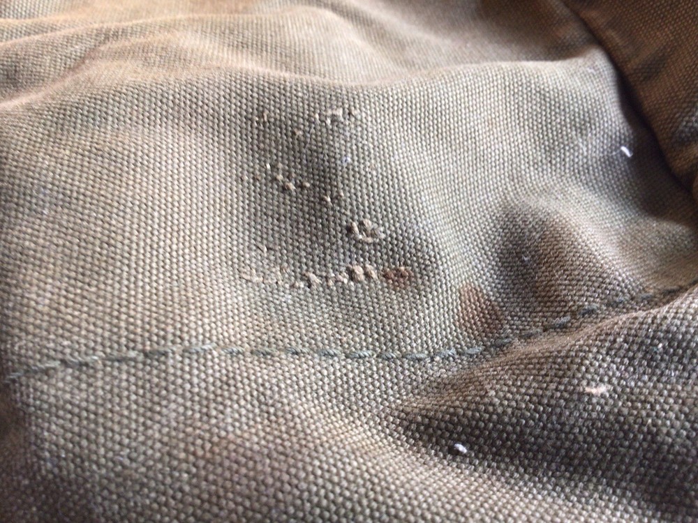 WW11-military 1945 Cargo Field Pack Scuff Marks Stitch & Ring Missing Backpack