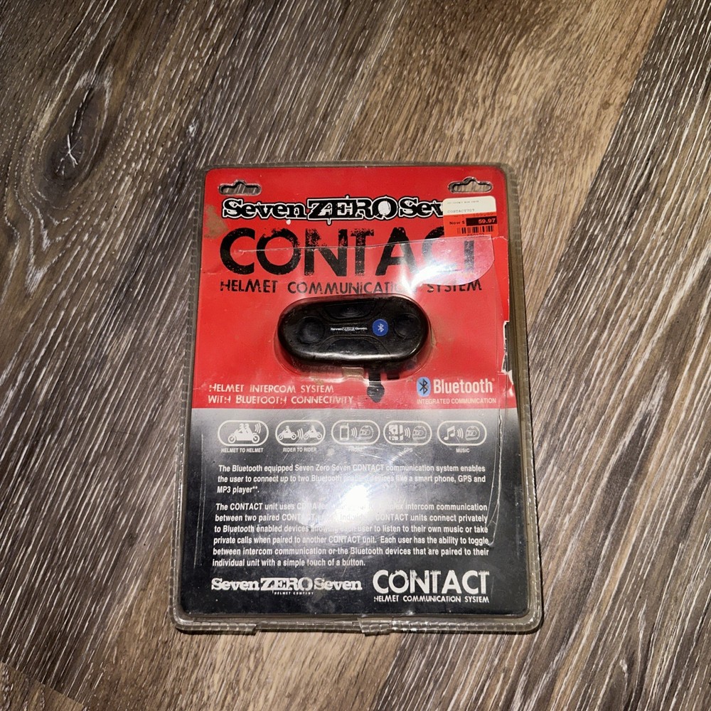 Seven Zero Seven Contact Helmet Communication System with Bluetooth.