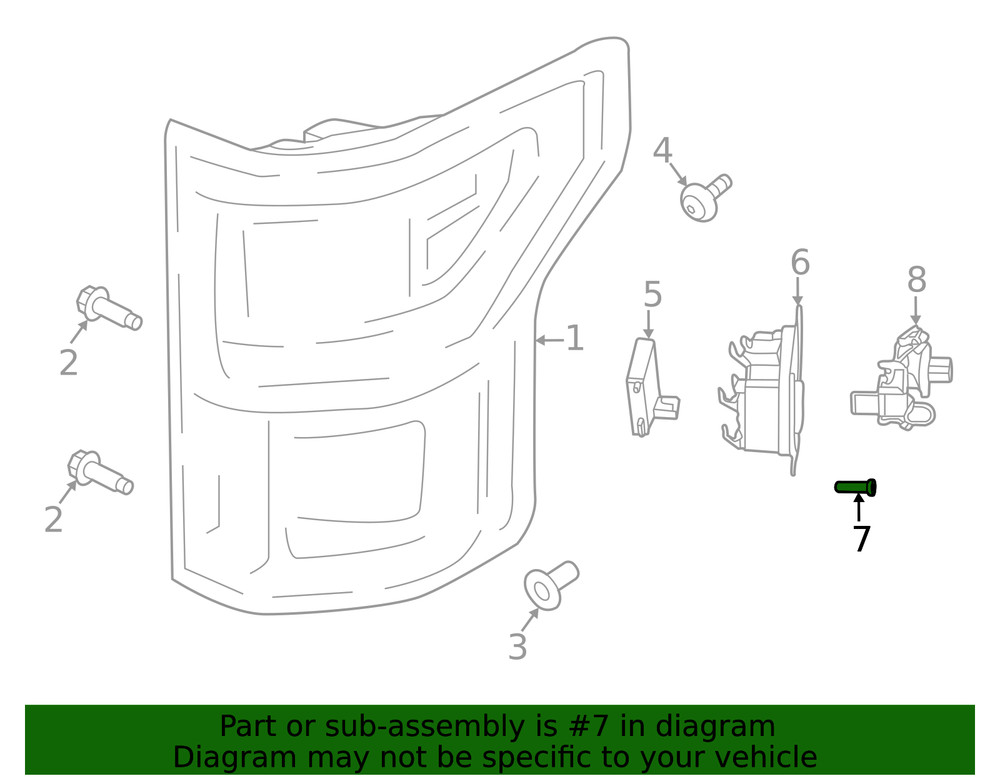 Genuine Ford Blind Spot Detection System Warning Sensor Screw W505944S450