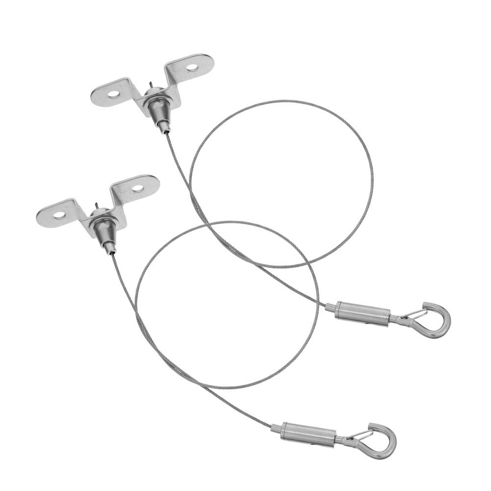 2 Pcs Hanging Chart Wire Hook Advertising Board Chains with Hooks Cable