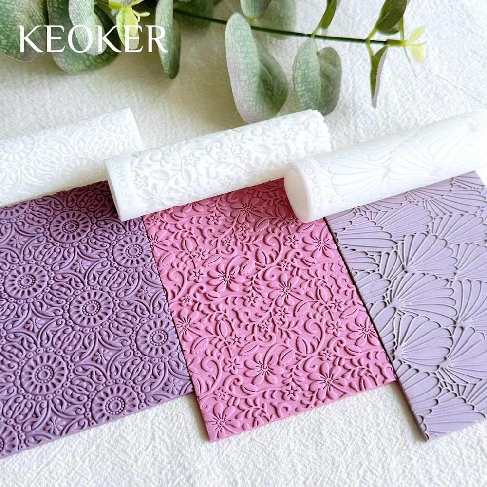 Polymer Clay Texture Roller, Polymer Clay Roller for Making Earrings, like Polym