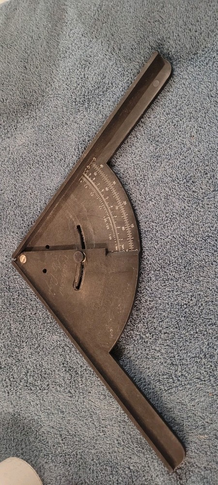 Vintage Adjustable Saw Setting Guide/Square By Exact Cuts