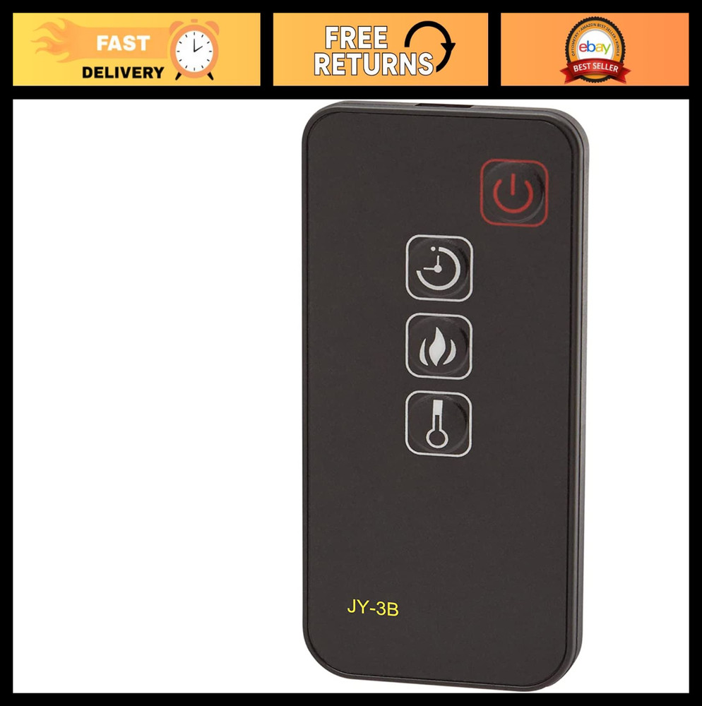 Electric Fireplace Heater Remote Control Replacement - Compatible with Multiple