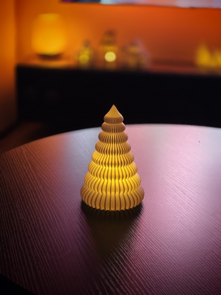 Christmas Ribbed LED Christmas Tree