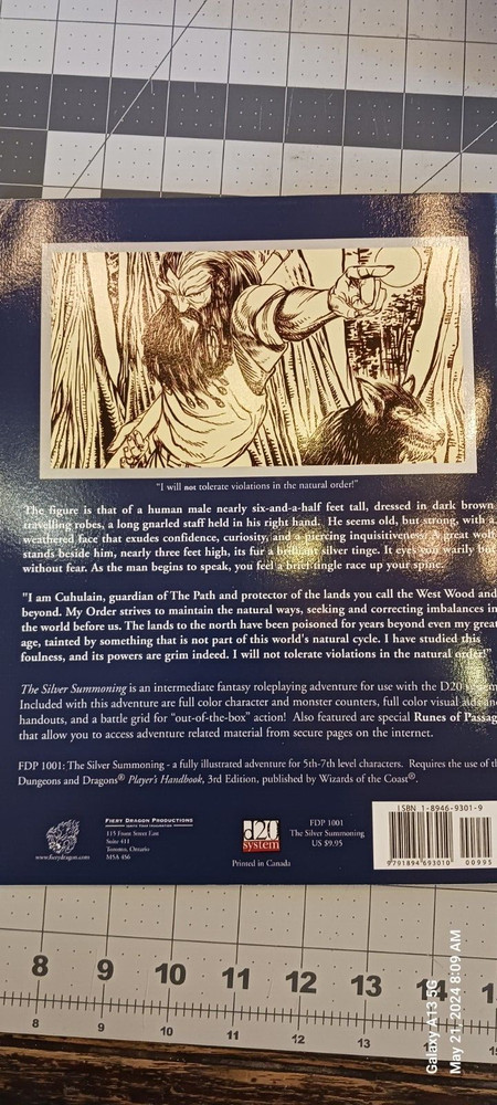 D&D 3 d20 Modules: To Stand on Hallowed Ground Silver Summoning Distant Echo