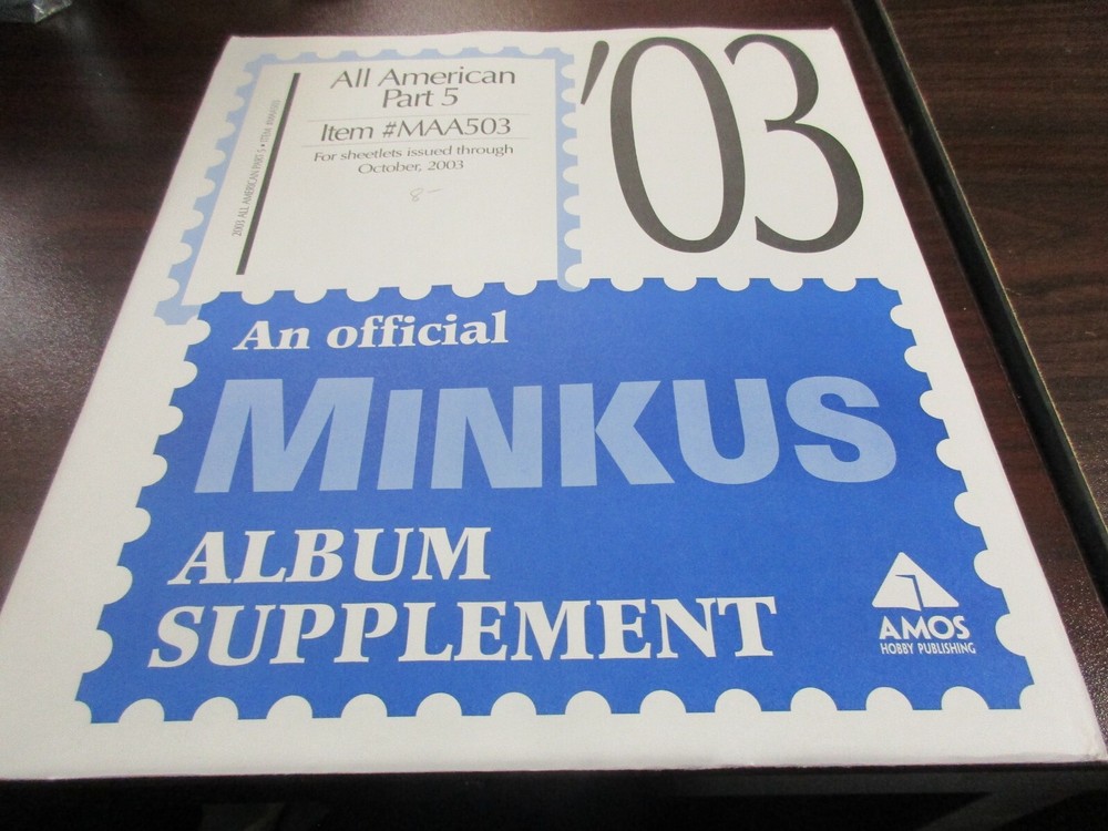 "MINKUS"ALBUM SUPPLEMENT ALL AMERICAN PART#5   #MAA503 W/FREE SHIPPING!!!