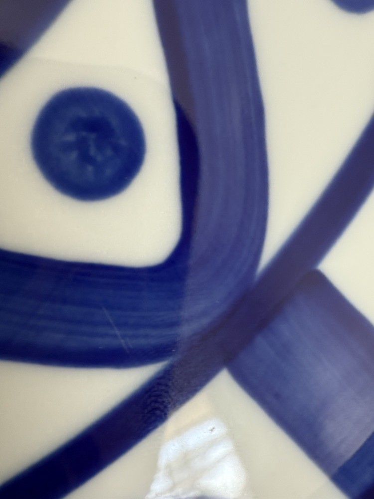 Dansk Arabesque Dinner Plate Blue White 11 inch