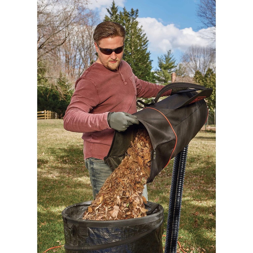 BLACK+DECKER 3-In-1 Electric Leaf Blower - Leaf Vacuum - BEBL7000