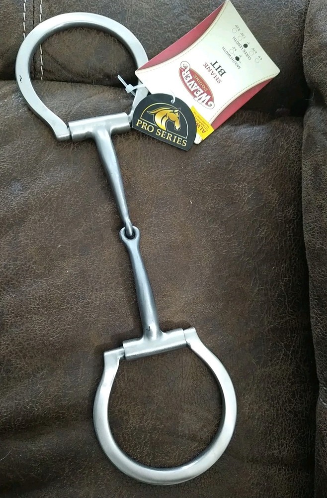 Weaver Equine All Purpose Sweet Iron Offset Dee Ring Snaffle Bit, Copper Inlay