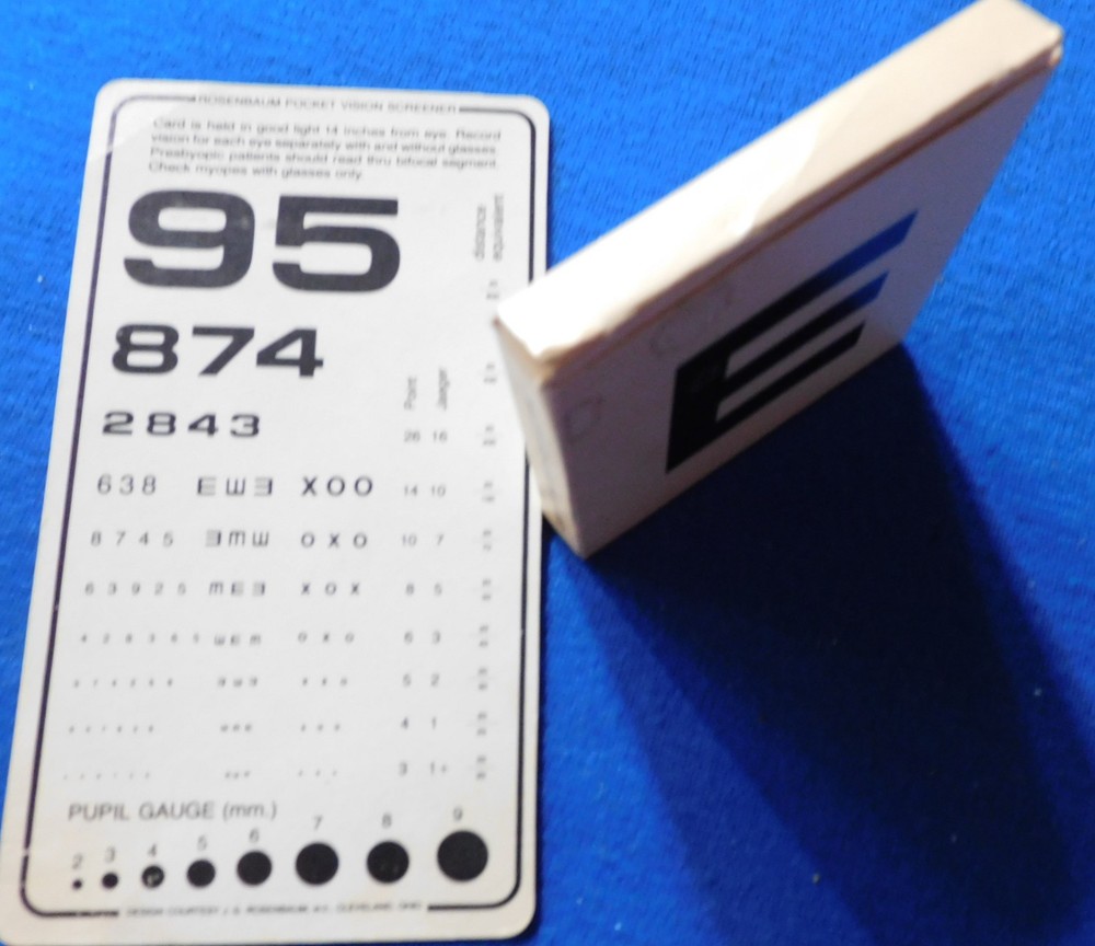 Snellen's Test Type Eye Chart