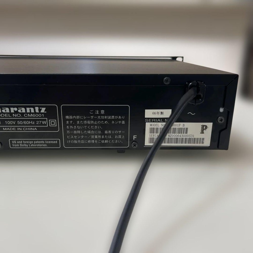 USED Marantz CM6001 CD/MD Combination Player 　black All Function