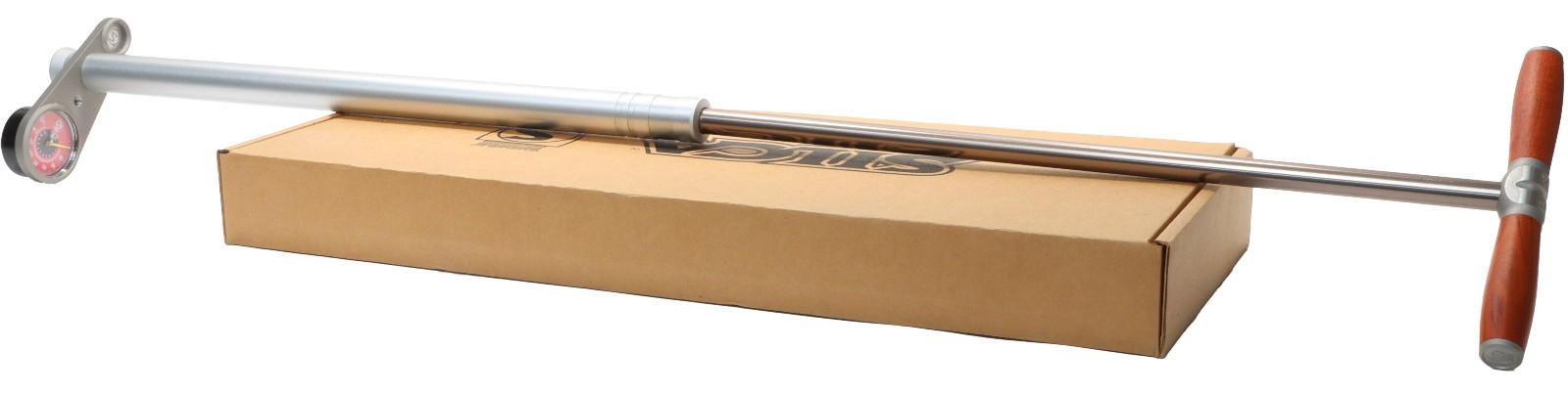 Silca SuperPista Ultimate Bike Floor Pump 160psi Brushed Silver Red Hose USA NEW